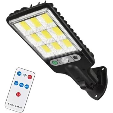 Imagem de Luminária Solar LED com Sensor de Presença - Autonomia de até 12h, À Prova D'água, Iluminação Forte para Áreas Externas