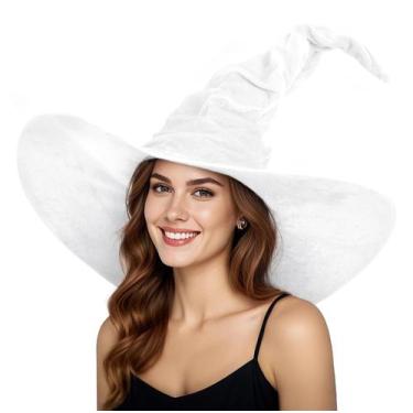 Imagem de Chapéu de bruxa HOMELEX de Halloween para adultos negros femininos, gr