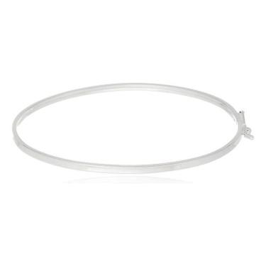 Imagem de Bracelete Fio Quadrado Fino Acabamento Prata 925 Italiana - Princesa d