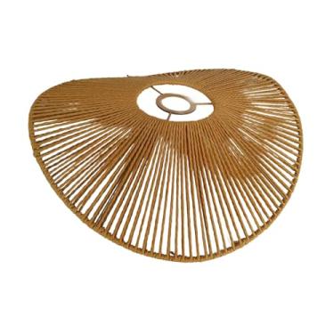 Imagem de Baoblaze Luminária pendente de corda trançada, capa rústica para lanterna de teto, luminária de leitura, abajur de mesa, sala de estar, café