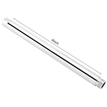Imagem de Extensão do Braço de Chuveiro Tubo de Extensor Aço Inoxidável para Instalação da Cabeça do Chuveiro, Aço Durável 201 Com Cromio Com Revestimento 4 Polegadas G1/2" (4 polegadas)