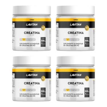 Imagem de Kit 4 Lavitan Creatina Em Pó 300g + 1 Dosador - Cimed