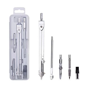 Imagem de Bússola matemática conjunto de bússola de desenho profissional instrumento bússola engenharia desenho de design profissional conjunto de desenho bússola para geometria (tamanho: B)