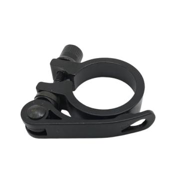 Imagem de Aymzbd Grampo de Canote de Bicicleta, Diâmetro Interno de 38 Mm, Clipe de Tubo de Selim Acessório, Liberação Rápida de Reposição, Grampo de Canote de Bicicle, Preto, Tamanho real
