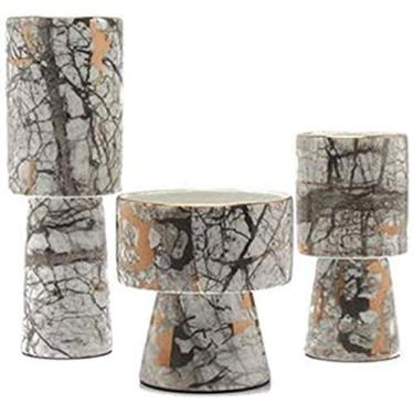 Imagem de Vaso Grave Criativo Simplicidade Cerâmica Decoração Artesanal Mesa de Jantar Quarto Sala de Estar Escritório Planta Flor Conjunto Grande para Flores