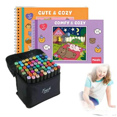 Imagem de Kit Bobbie Goods 2 Livro De Colorir Capa Dura Holográfica + Conjunto D