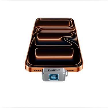 Imagem de TWOPAN Nano SSD de 256 GB, SSD externo USB-C com trava de impressão digital, compatível com Steam Deck, PS5, bastão de selfie, Android, iPad, iPhone 17/16/15, MacBook, viagens e backup