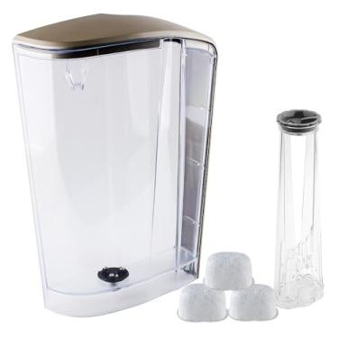 Imagem de Joyparts Peça de reposição reservatório de água com suporte de filtro de água e 3 filtros de carvão, compatível apenas com cafeteira Keurig K-Elite (ouro escovado)