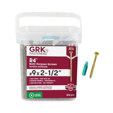 Imagem de GRK 772691011015 9 fixadores 01101 R4 x parafusos de 6,8 cm 575 quilates, ouro, 575 unidades