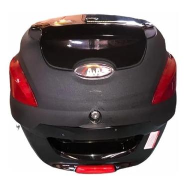 Imagem de Baú Para Moto 41 Litros Original | Com Base Para FixaçãO | Capacidade MéDia(Preto Brilhante)