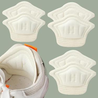 Imagem de 8 peças de almofadas de calcanhar para sapatos, adesivos, ajustáveis, antidesgaste, para sapatos esportivos, palmilha e protetor de calcanhar, Damasco 1, 4mm