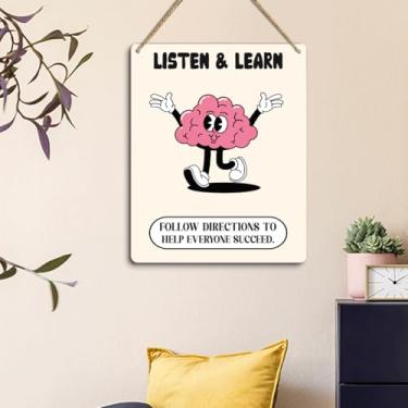 Imagem de Decoração de pôsteres engraçados para sala de aula do ensino médio - decoração de parede educacional espirituosa, pôsteres interativos para professores, auxiliares de aprendizagem animados, 20 x 25 cm