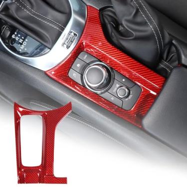 Imagem de Aotumcer Tampa do painel de controle central do painel de controle do painel de controle da engrenagem do câmbio de mão compatível com Mazda MX-5 Miata 2016-2027 Acessórios Tampa da base do freio de