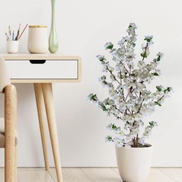 Imagem de Conjunto 12 Ramos de Cerejeiras Artificiais Decoração Elegante para  C