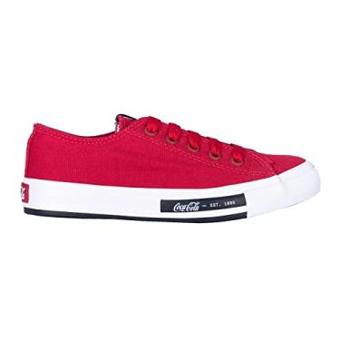 Imagem de Tênis Coca-Cola Shoes, Daytona, Feminino, Vermelho, 37