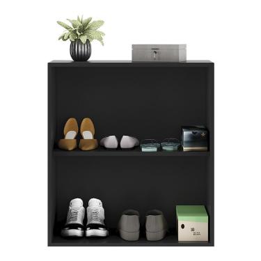 Imagem de Sapateira 2 Portas Suspensa Com Espelho Nina Preta