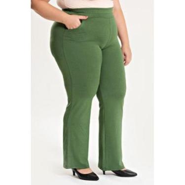 Imagem de Calça Feminina Plus Size Confort em Molecotton C/ Bolso-Feminino