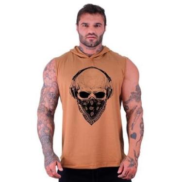 Imagem de Regata Longline com Touca Masculina MXD Conceito Caveira Gangster-Masculino
