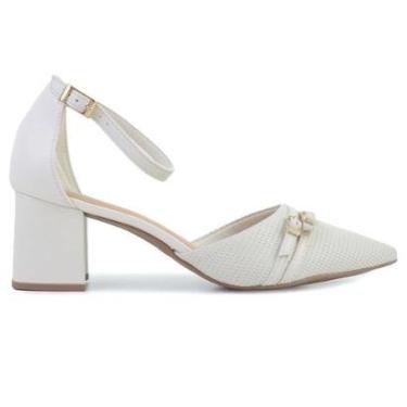 Imagem de Sapato Feminino Bottero Salto Bloco Bege -3549-Feminino