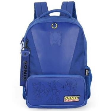 Imagem de Mochila de Costas Escolar Juvenil Sonic-Masculino