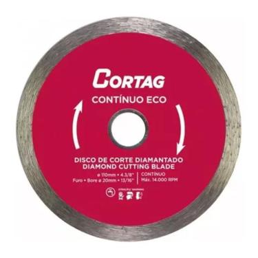 Imagem de Disco Diamantado Contínuo Eco - 4 Polegadas - 20mm - 61548 - Cortag