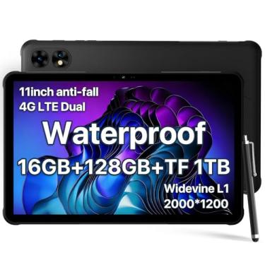 Imagem de UMIDIGI 2K 11inch Rugged Tablet Android 13,Active T1 Octa-core 16GB RAM+128GB ROM,10000mAh,16+16+8MP Camera Waterproof Tablet with SIM Card Slot Unlocked/Stylus Pen/4G LTE/WiFi-5/BT 5.0/G