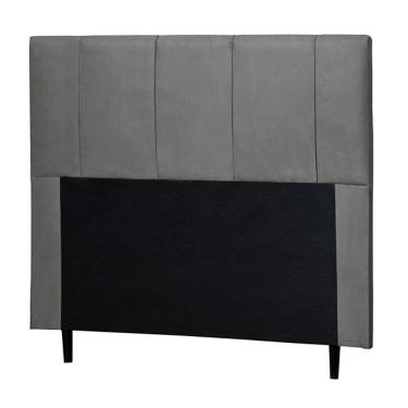 Imagem de Cabeceira Cama Box Casal Queen Donna 160Cm Cinza