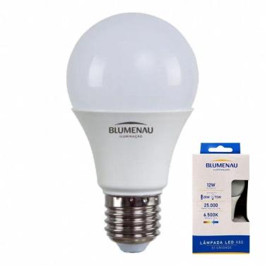 Imagem de Lâmpada Led A60 Blumenau 12w 6500k Luz Branco Frio