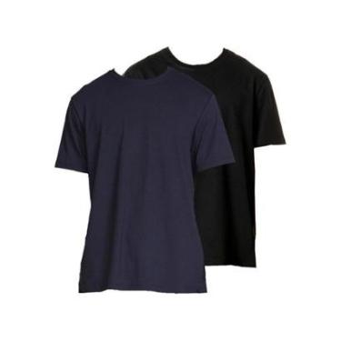 Imagem de Kit com 2 Camisetas Masculina Hering 227 Azul Marinho-Masculino
