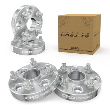 Imagem de Customadeonly 4 peças espaçadores de roda centrados no cubo de 25 mm padrão de parafuso 4x108 a 4x108 furo central 63,4 mm passo da rosca 12x1,5 pinos