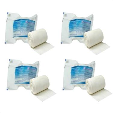 Imagem de Kit com 4 - Ataduras de Rayon Estéril 7,5 cm x 5 m Unicenter