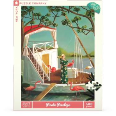 Imagem de New York Puzzle Company - Janet Hill Pirate Penelope - Quebra-cabeça de 500 peças