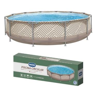 Imagem de Piscina Redonda Estrutural PVC 7200 Litros 3.66 x 3.66m Mor