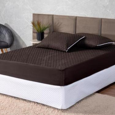 Imagem de Protetor De Colchão Queen Impermeável 100% Sem Ruído Anti Acaro Não es