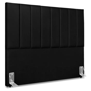 Imagem de Cabeceira Casal 140 Cm Com Frame Dalia Corino Preto Artte Preto