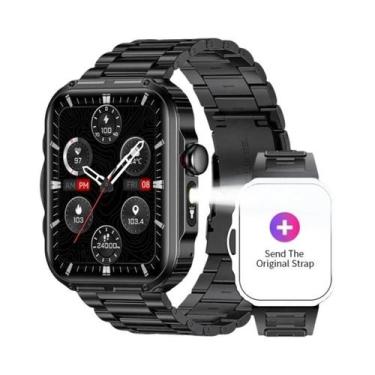 Imagem de Relógio Inteligente Masculino Para Atividades Ao Ar Livre Com Chamada 