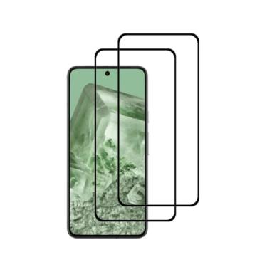 Imagem de UPONEW [Pacote com 2 protetores de tela de vidro temperado preto para Google Pixel 8