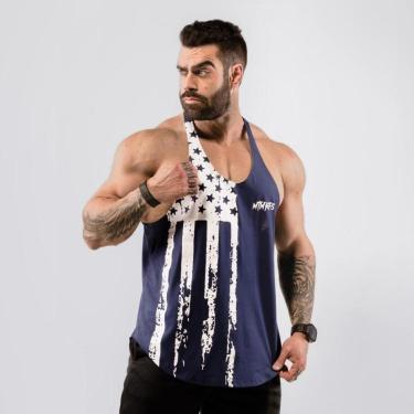 Imagem de Regata Cavada Anatomic USA Flag-Masculino