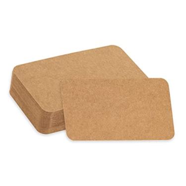 Imagem de Home Advantage Cartões de notas em branco Kraft Brown – cartolina – cantos arredondados (5 x 9 cm)