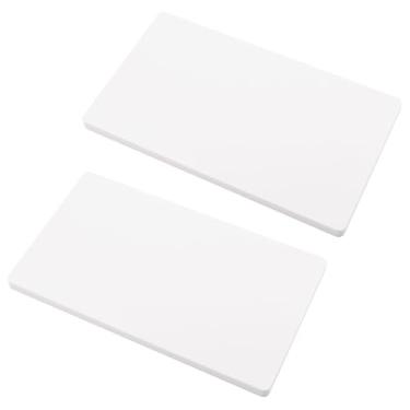 Imagem de UFURMATE Placa de parede branca em branco, 2 peças, placa de plástico sem parafusos, 2 peças, capa de tomada de dispositivo em branco, capas elétricas para tomadas ou interruptores não utilizados (189