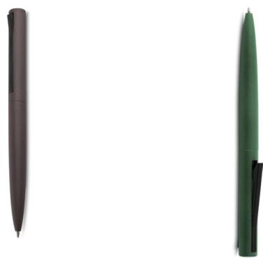 Imagem de Genérico Kit Caneta Ecológica Esferográfica Retrátil, Papel Reciclado, Azul, Estilo Sustentável, Texturizado, 2 Unidades, para Escrita Geral, 6 Anos ou Mais (Cinza e Preto)