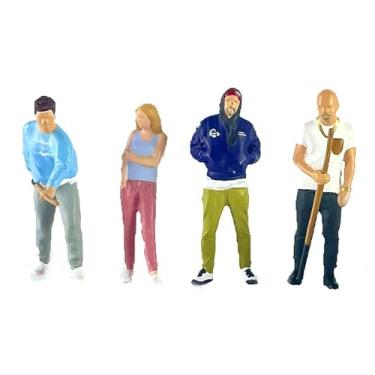 Imagem de MERIGLARE Conjunto de 4 Peças de Miniaturas em Escala 1/64 para Cenários E Figuras Humanas.