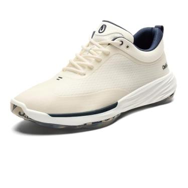 Imagem de OLUKAI Makena Tênis masculino de golfe, desempenho superior e teste profissional, alto amortecimento e suporte, conforto o dia todo, Areia branca/areia branca, 44