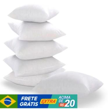 Imagem de Enchimento Almofada Refil 45x45 Silicone Kit Com 6 Unidades - Lalu enx