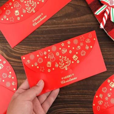 Imagem de Envelopes de presente de 1/3/5 peças, envelopes de dinheiro/dinheiro de Natal, envelopes de dinheiro projetados para festa/feriado/ano novo/família/amigo, pacotes vermelhos, envelope vermelho para