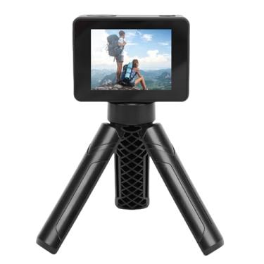 Imagem de EBTOOLS Câmera de Ação de Polegar, 1080P Fhd, Lente Grande Angular, Estabilização Eletrônica, Prova de água, Rosca de 1/4 Polegada, Com Aplicativo e tripé, Câmera de Ação Removível (BLACK)