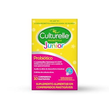 Imagem de Culturelle Junior, Probiotico, Infantil, Sabor Frutas Vermelhas, 10 Comprimidos Mastigáveis