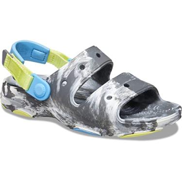 Imagem de Crocs Sandália infantil unissex clássica para todos os terrenos, Tie Dye cinza, 11 Little Kid