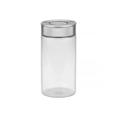 Imagem de Pote De Vidro Tramontina Purezza Com Tampa De Aço Inox 10cm 1,4 Litros