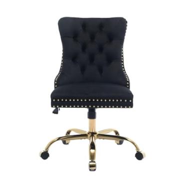 Imagem de Cadeira de escritório multifuncional ajustável com assento de rodas com suporte para encosto, cadeira ergonômica para computador, cadeira giratória para jogos, cadeira de balanço confortável para